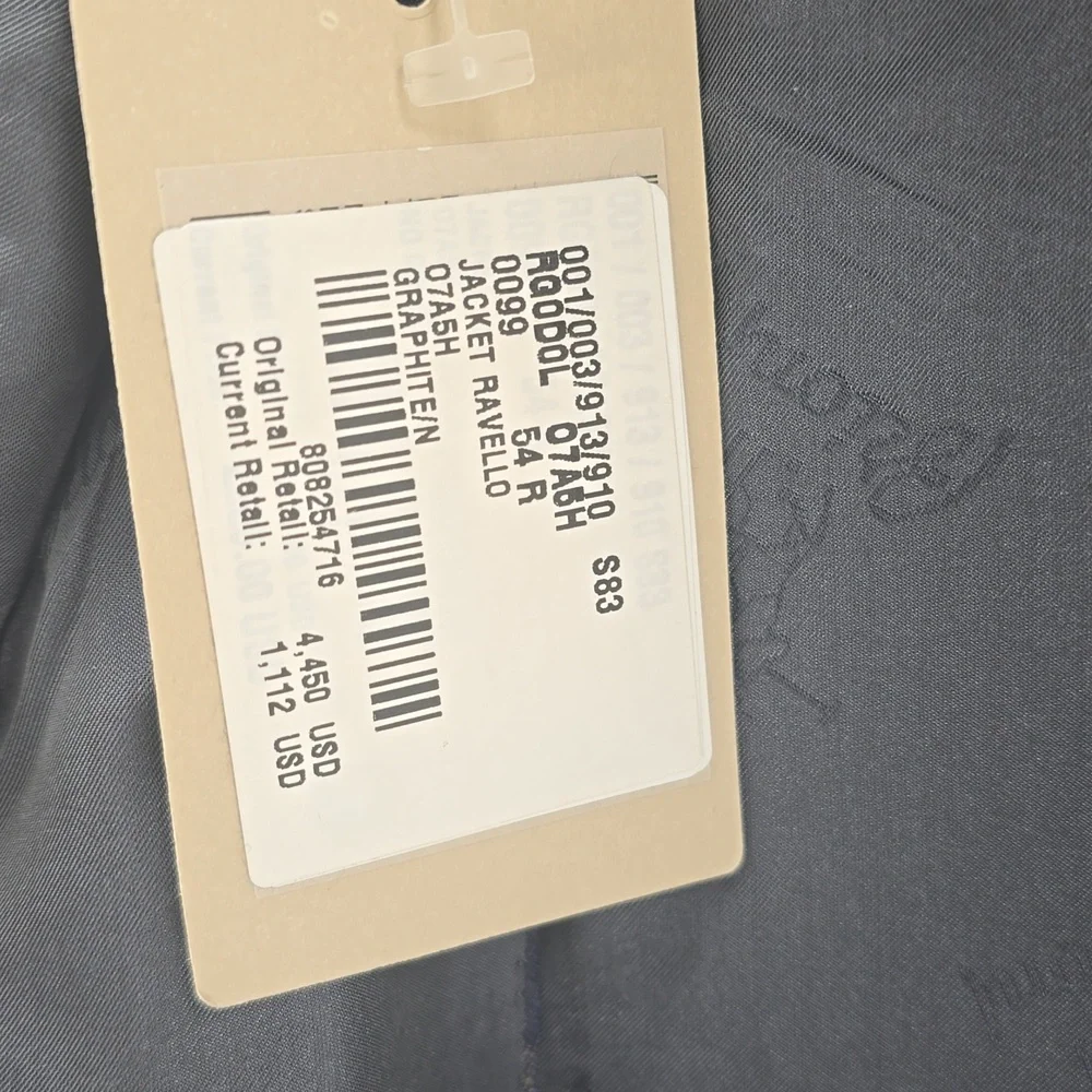 Brioni Men's Plaid Blazer Blue and Gray - Picture 4 of 12